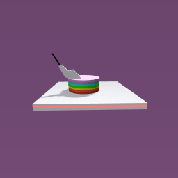 Im Cutting A Rainbow Cake!!!!
