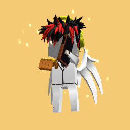 Angel with the tanos gollom heand thing and hass a IPhon