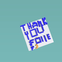 thanks to my followers