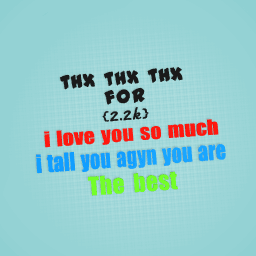 thx thx thx i love you