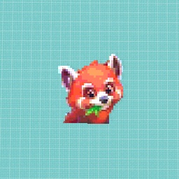 Red panda pixel art
