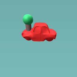 A red car