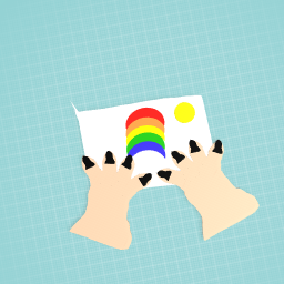 Me making a rainbow