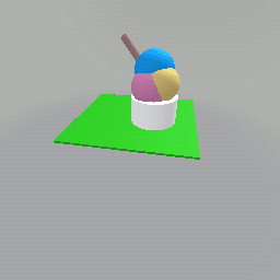 ice cream on a cup