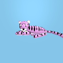 Pink And Black Tiger