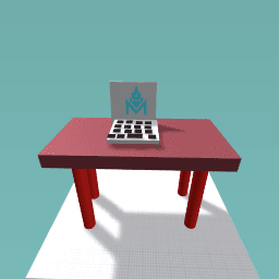 table and laptop