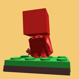 Lego guy with piggy as teddy esculsive skin color chaning teddy