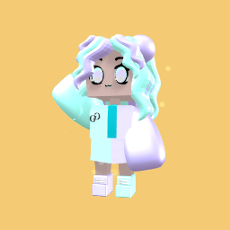 Girl purple and blue