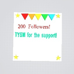 OMG 200+ followers! TYSM!!