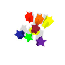 Rainbow stars