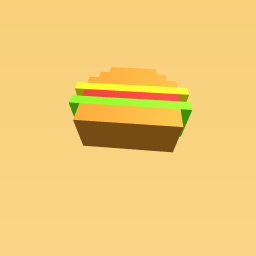 HUGE 3D hamburger
