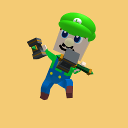 Luigi with ban hammers-