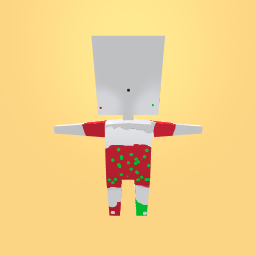 Christmas Outfit With White Bluse and Deer Nose