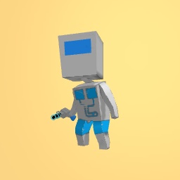 Simple paint ball person (blue)