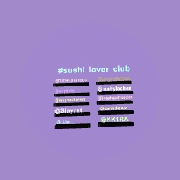 #shushi CLUB