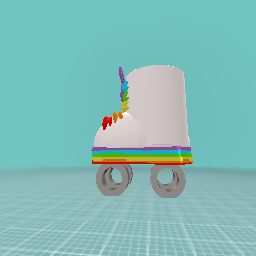 Rainbow Roller Skate