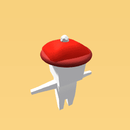 Red, Lavendar Hat