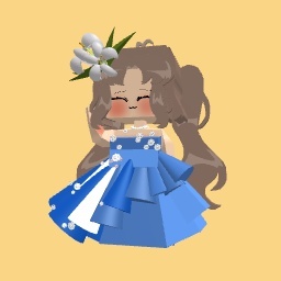 Super cute girl softie blue