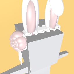 Elegant rose bow headband~ w/ bunny ears!