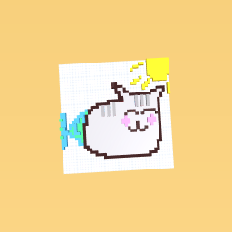 mermaid pusheen!