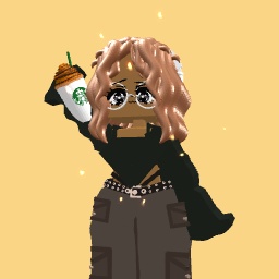 Cute emo girl with starbucks 