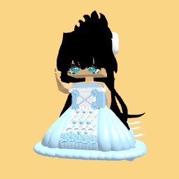 Gurl in blue dress
