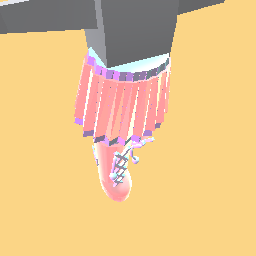 Pink platform boots with skirt