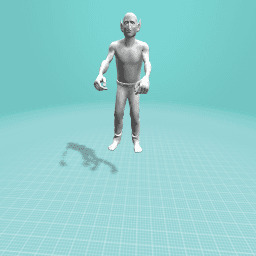 Hes like shock geting hit lol