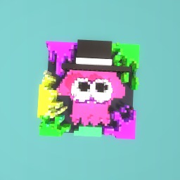 Splatoon squid in a hat