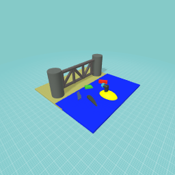 Barrier with submarine