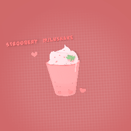 Stroobery milkshake