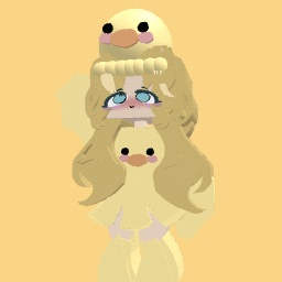 cute duck girl (yellow)
