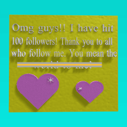 100 followers!!!!