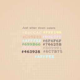 My colors