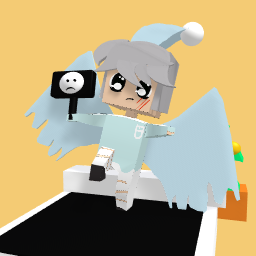 Me sad and I got hurt with the sad thing in my hand