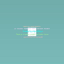 Another special shoutout to.....