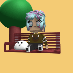 cute girl chilling out