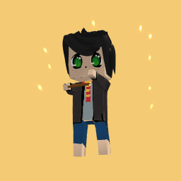 Harry Potter (His bangs are covering his scar)