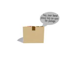 A package has arrived!