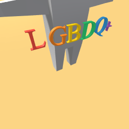 LGBTQ+ sign!