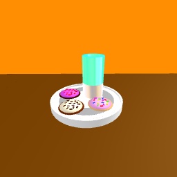 Sugar cookies and milk