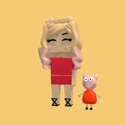 Peppa pig outfit i tryed doing this 