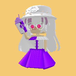 Cute girl likes purple
