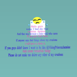 first creation deleted
