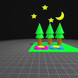 The Three Trees (Night)