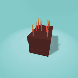 Three layered chocolate cake