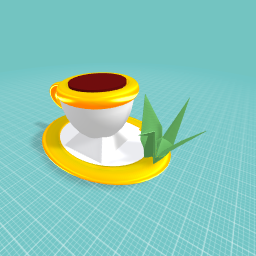 Tea with paper bird