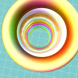 Rainbow metalic portal