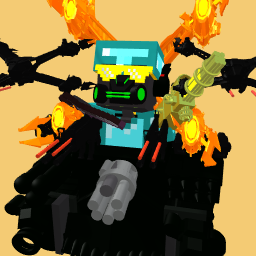 Minecraft guy with diamond armour made for jiann.