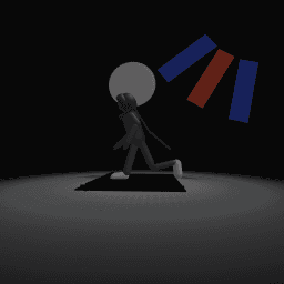 Bad guy running from cops